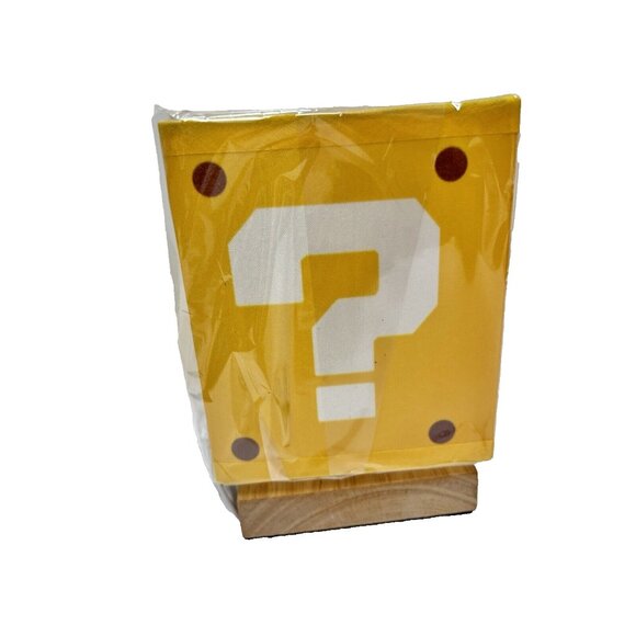 Mario Night Light for Kids Yellow Question Power Up Cube Square Color Changing - Picture 4 of 9